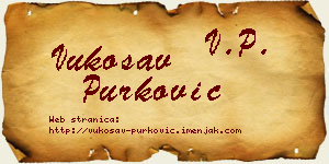 Vukosav Purković vizit kartica